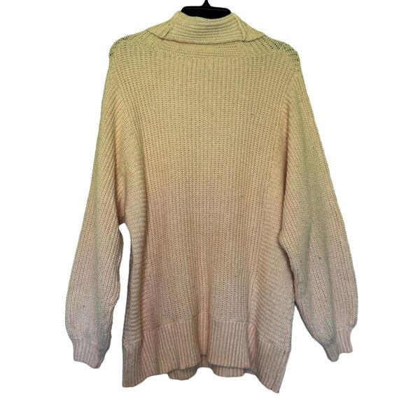 AMERICAN EAGLE woman's size large L oversized Dreamspun mock neck chunky sweater - Picture 4 of 15